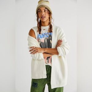 NWOT Free People Women's Ottoman Cardigan